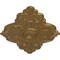 Ekena Millwork Piedmont Ceiling Medallion (Fits Canopies up to 6 1/2"), 67 1/8"W x 48 5/8"H x 1 7/8"P, Pale Gold CM67PEPAS - alternate 4